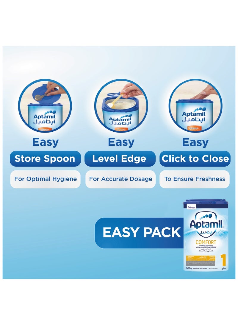 Aptamil Comfort 1 Formula Milk Powder 0-6 Months Vanilla Pack of 6 - Image 3
